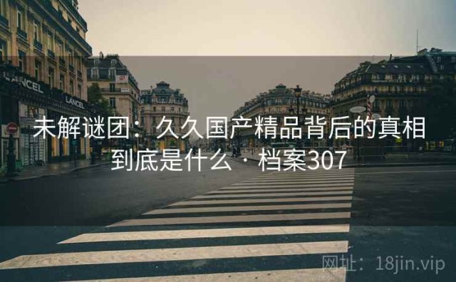 未解谜团：久久国产精品背后的真相到底是什么 · 档案307