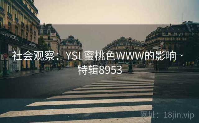 社会观察：YSL蜜桃色WWW的影响 · 特辑8953