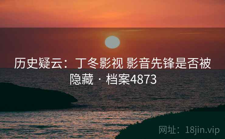 历史疑云：丁冬影视 影音先锋是否被隐藏 · 档案4873