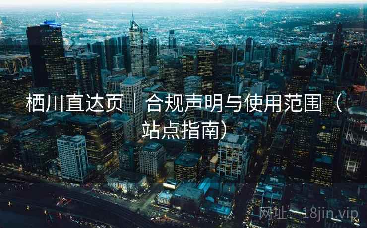 栖川直达页|合规声明与使用范围(站点指南) 栖川直达页|合规声明与使用范围(站点指南)