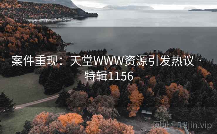 案件重现:天堂WWW资源引发热议 · 特辑1156 案件重现:天堂WWW资源引发热议 · 特辑1156